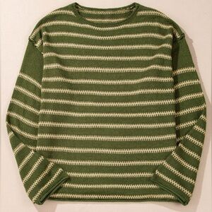 Green Striped women’s Sweater